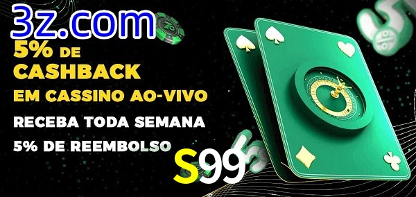 Promoções do cassino ao Vivo S99